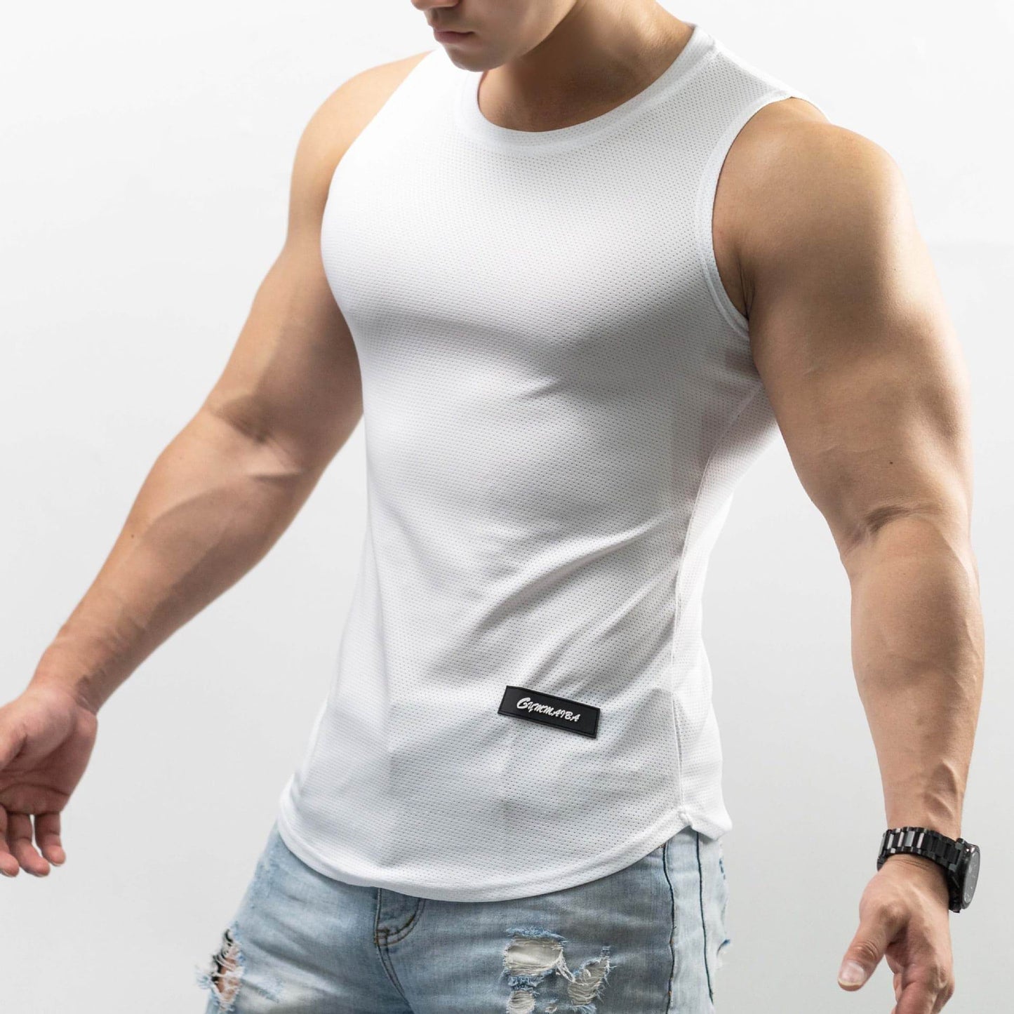 Ice Silk Vest Men's Sport T-shirt Summer