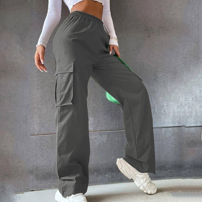 Women Wide Leg Pants Straight Loose (Jeans)