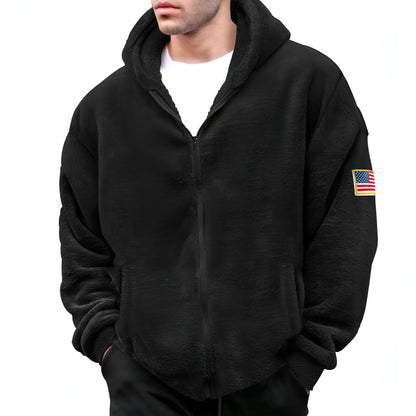 Hooded Zipper Casual Jacket Men