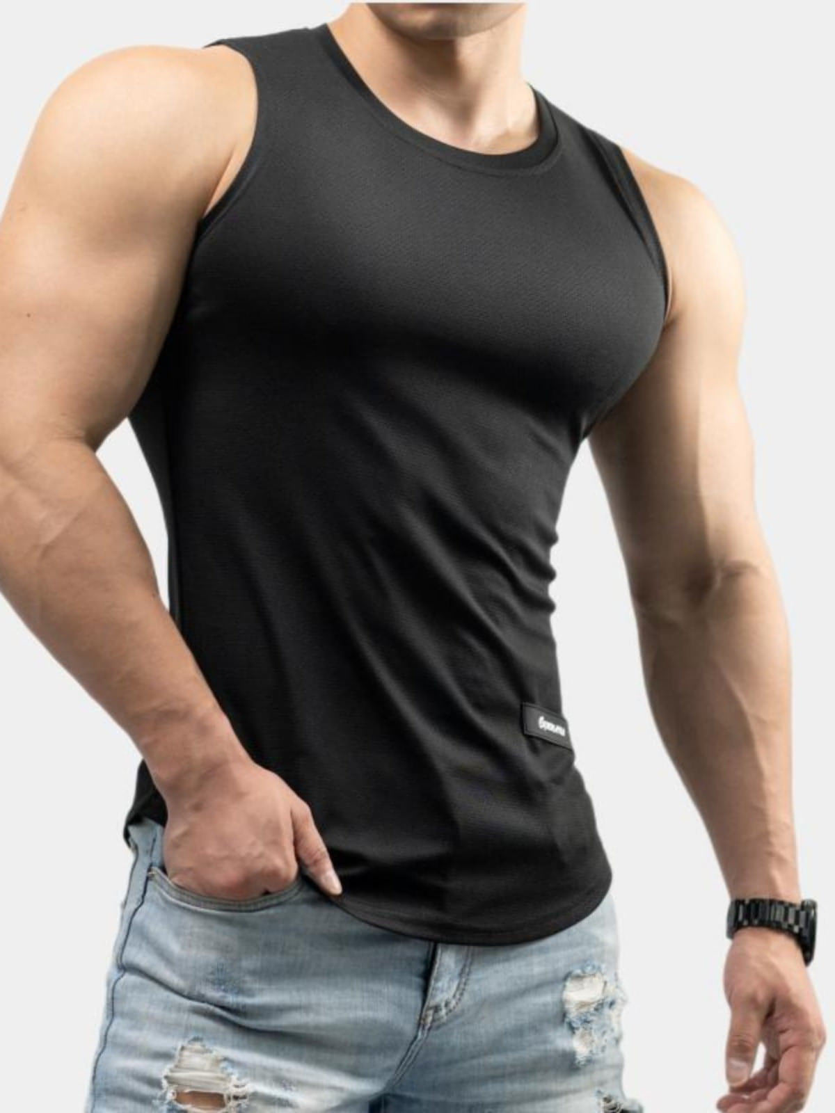 Ice Silk Vest Men's Sport T-shirt Summer