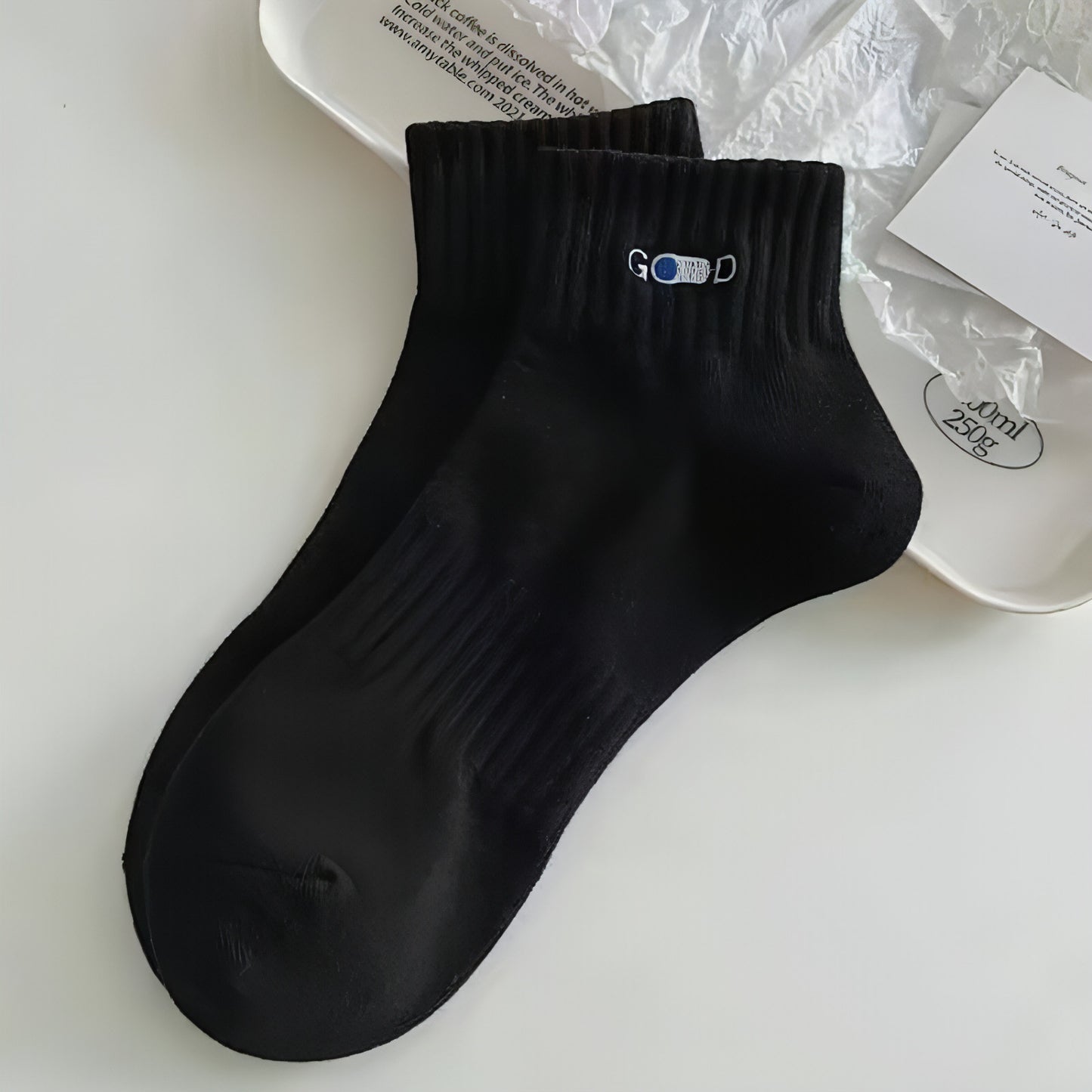 GOOD  - Men's Pure Cotton Deodorant Feetsweat Absorbing Sports Socks