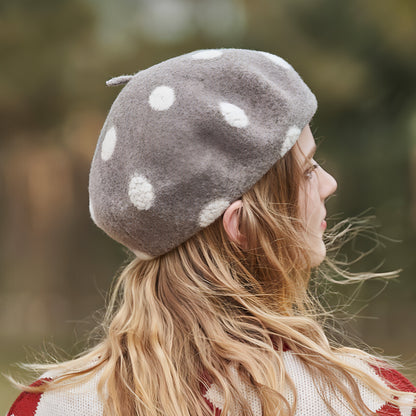 Women's Versatile Retro Warm Thickened Painter's Hat