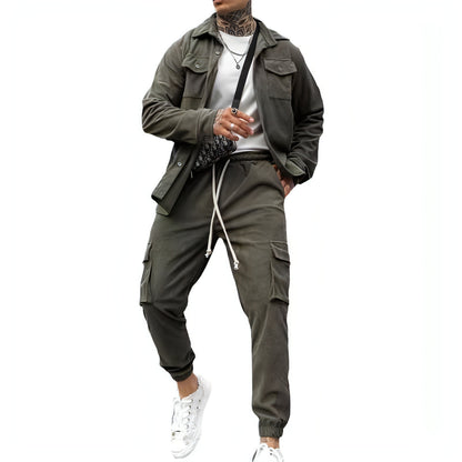 A. Men's Fashion Casual Tracksuit