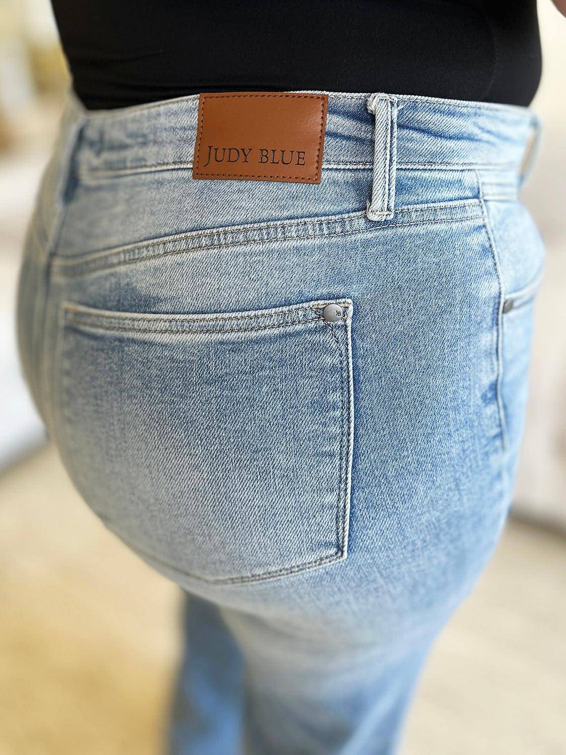 Judy Blue Full Size High midje breda ben jeans