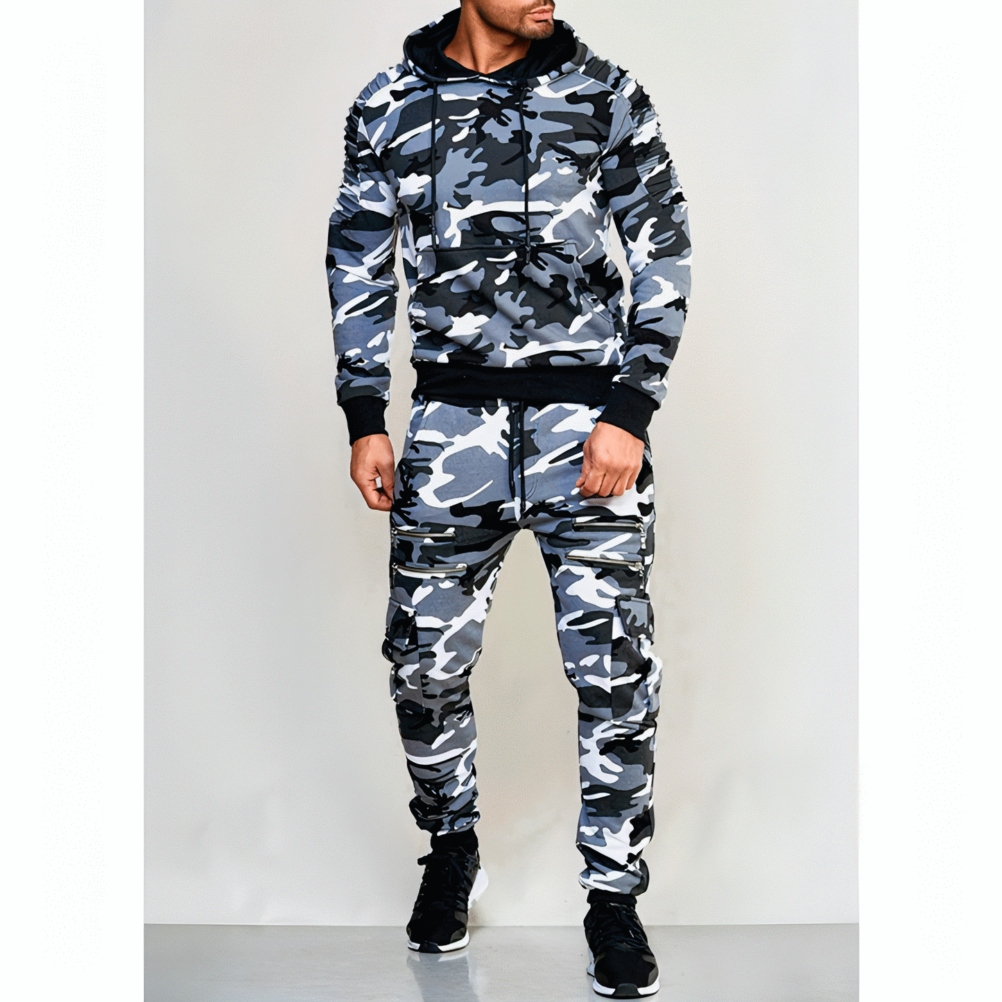 Men's Outdoor Exercise Camouflage Tracksuit