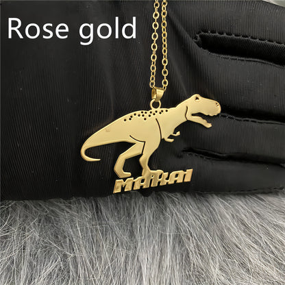 Creative Cartoon Character Necklace Stainless Steel Custom Name