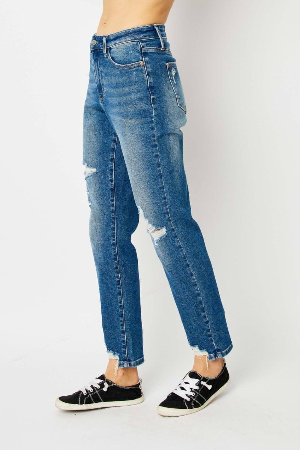 Judy Blue em tamanho grande Rainha de Coin Pocket Bf Jeans