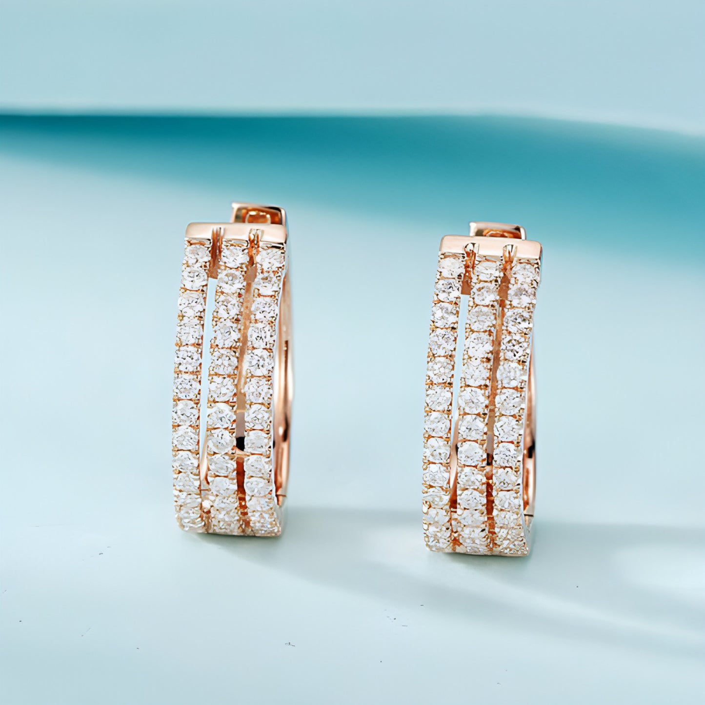 Eternal Elegance 18K Diamond Earrings in Platinum