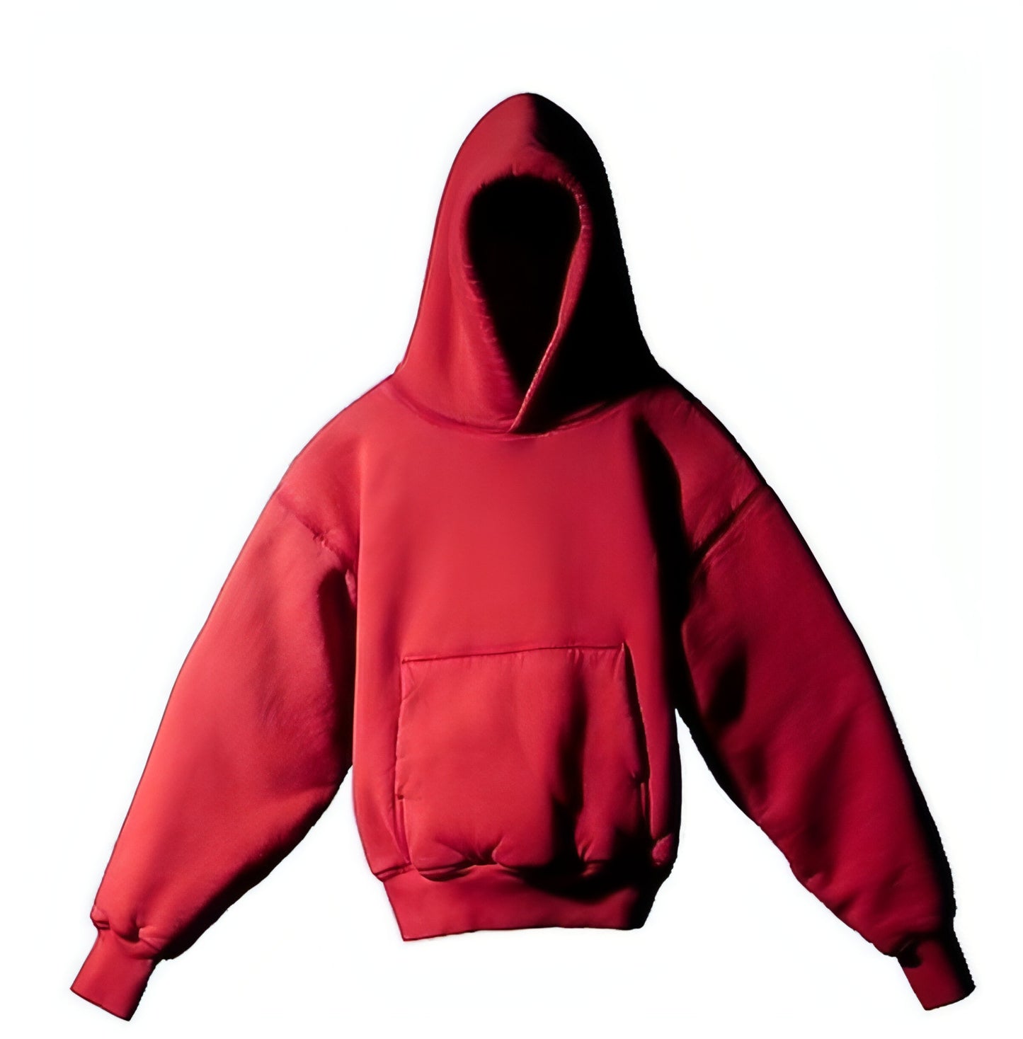 Fleece-lined Solid Color Hooded Sweater For Men