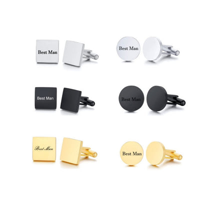 Minimalist Stainless Steel Cufflinks – Classic & Elegant