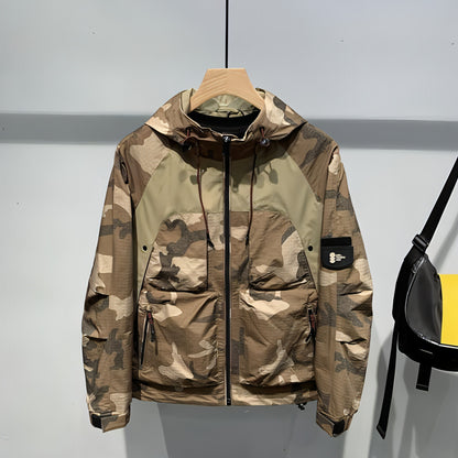 A.1 Men's Hooded Camouflage Coat Youth Jacket