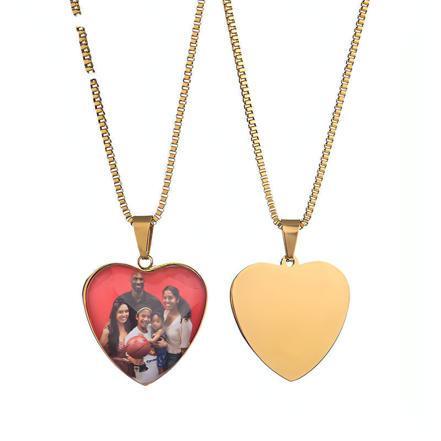 DIY Stainless Steel Love Photo Necklace