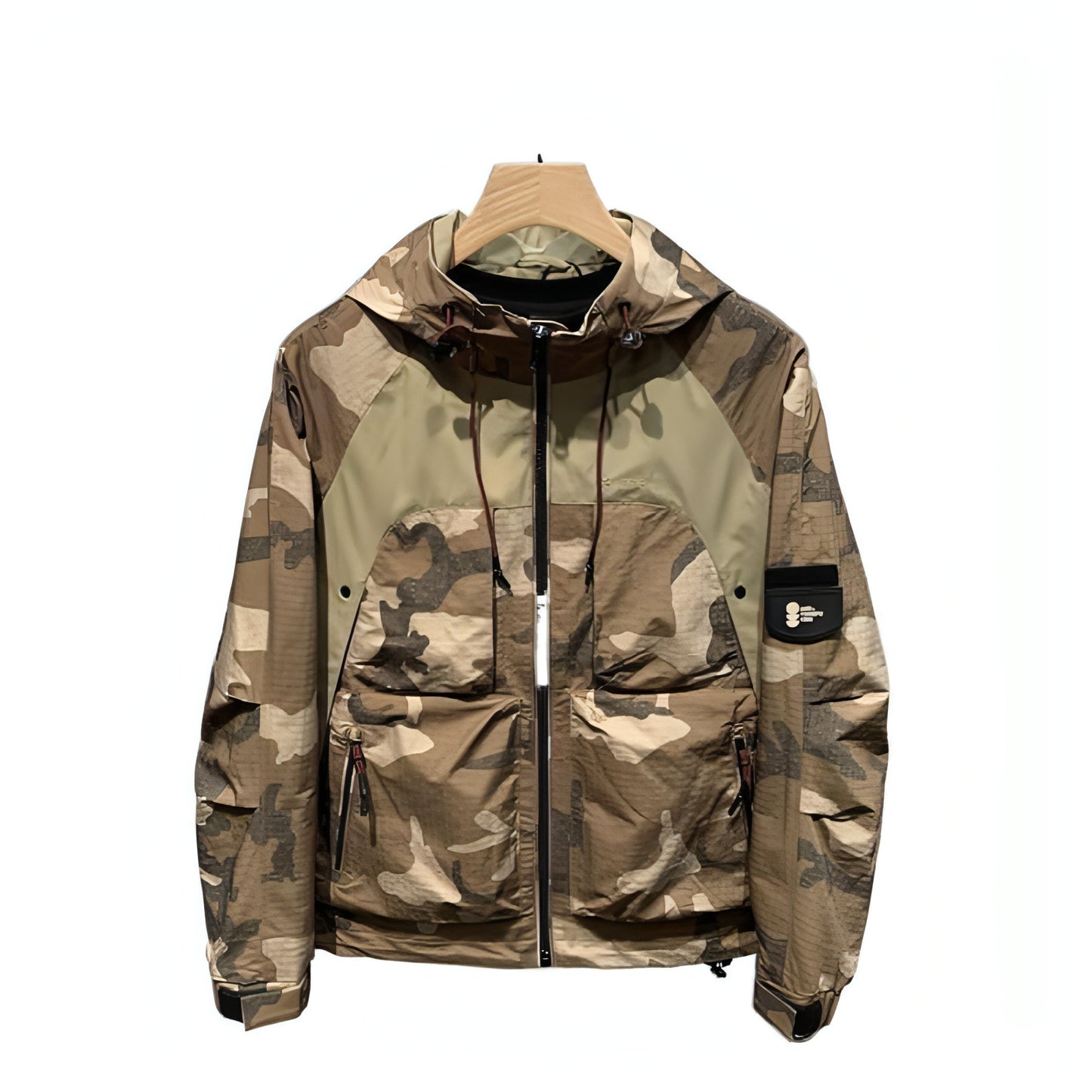 A.1 Herren Camouflage Mantel mit Kapuze Jugendjacke