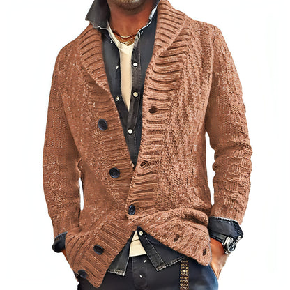 Polyester Men's Long-sleeved Thick Needle Sweater Sweater