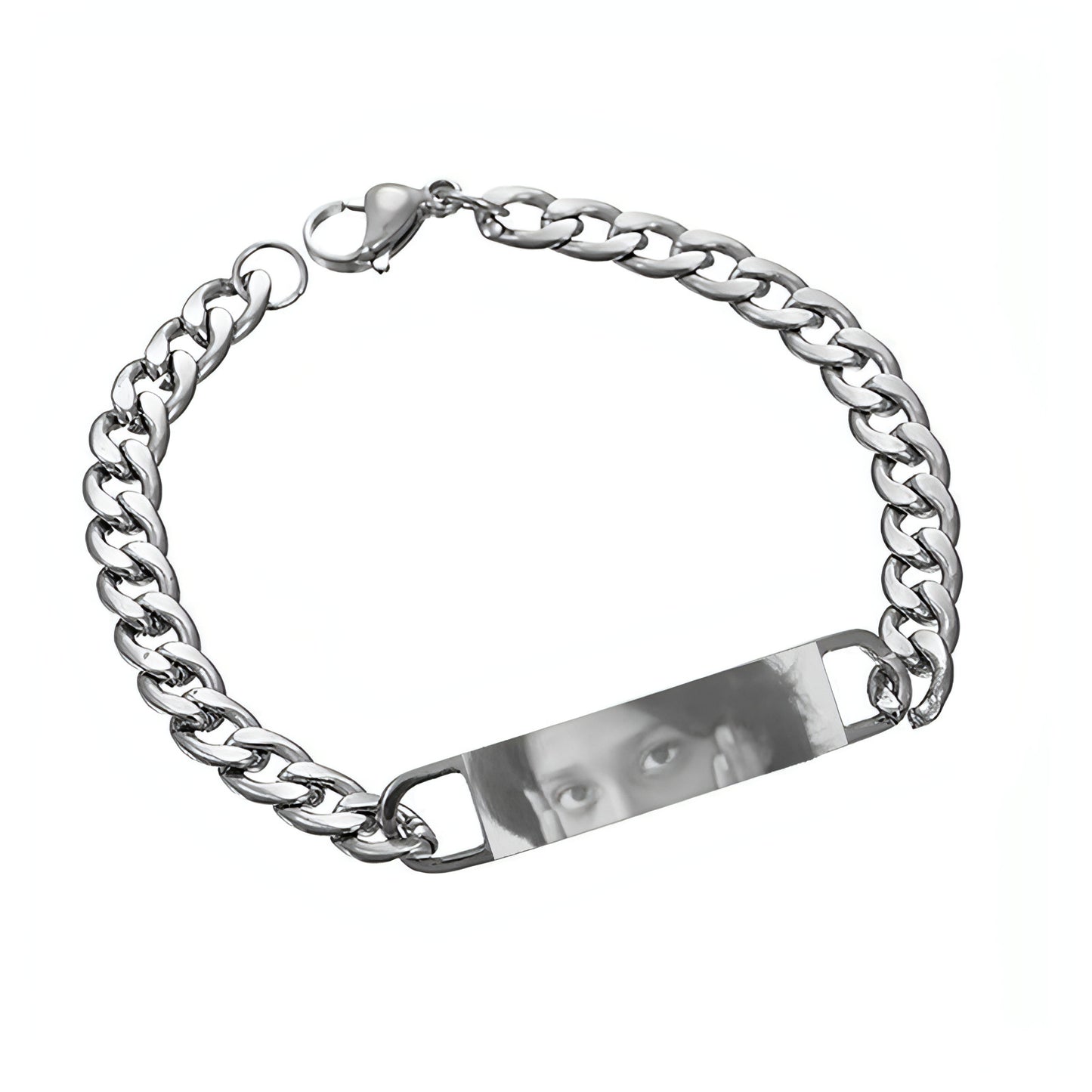 Laser Engraved Eye Photo Bracelet