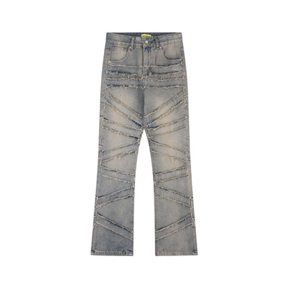 High Street Women 's Jeans With Whiskers Youth