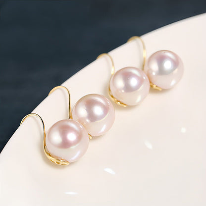 Bright Moonlight Freshwater Pearl Ear Hook