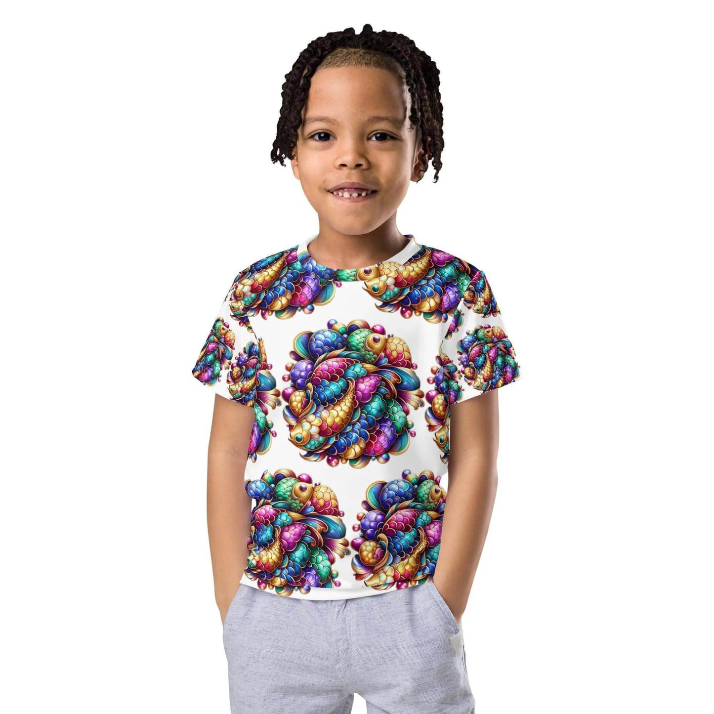 Rainbow Fisch - Kids crew neck t-shirt WORLDSHOP