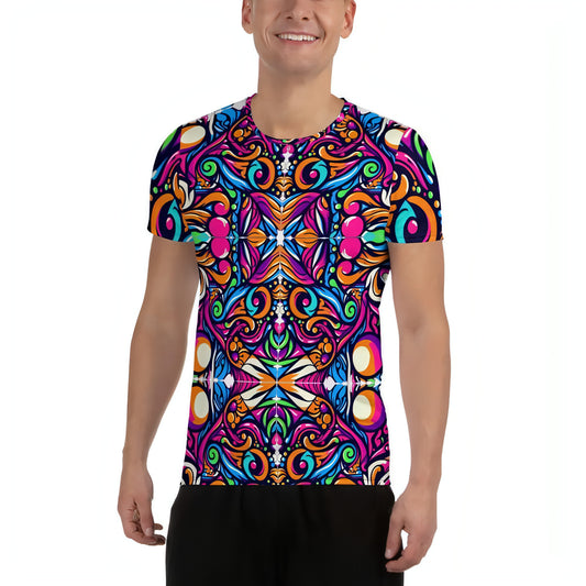 Z. Fluorescent - Men's Athletic T-shirt WORLDSHOP