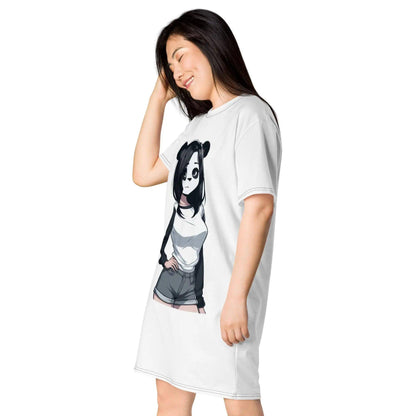 Z. T-shirt dress Panda X Girls WORLDSHOP