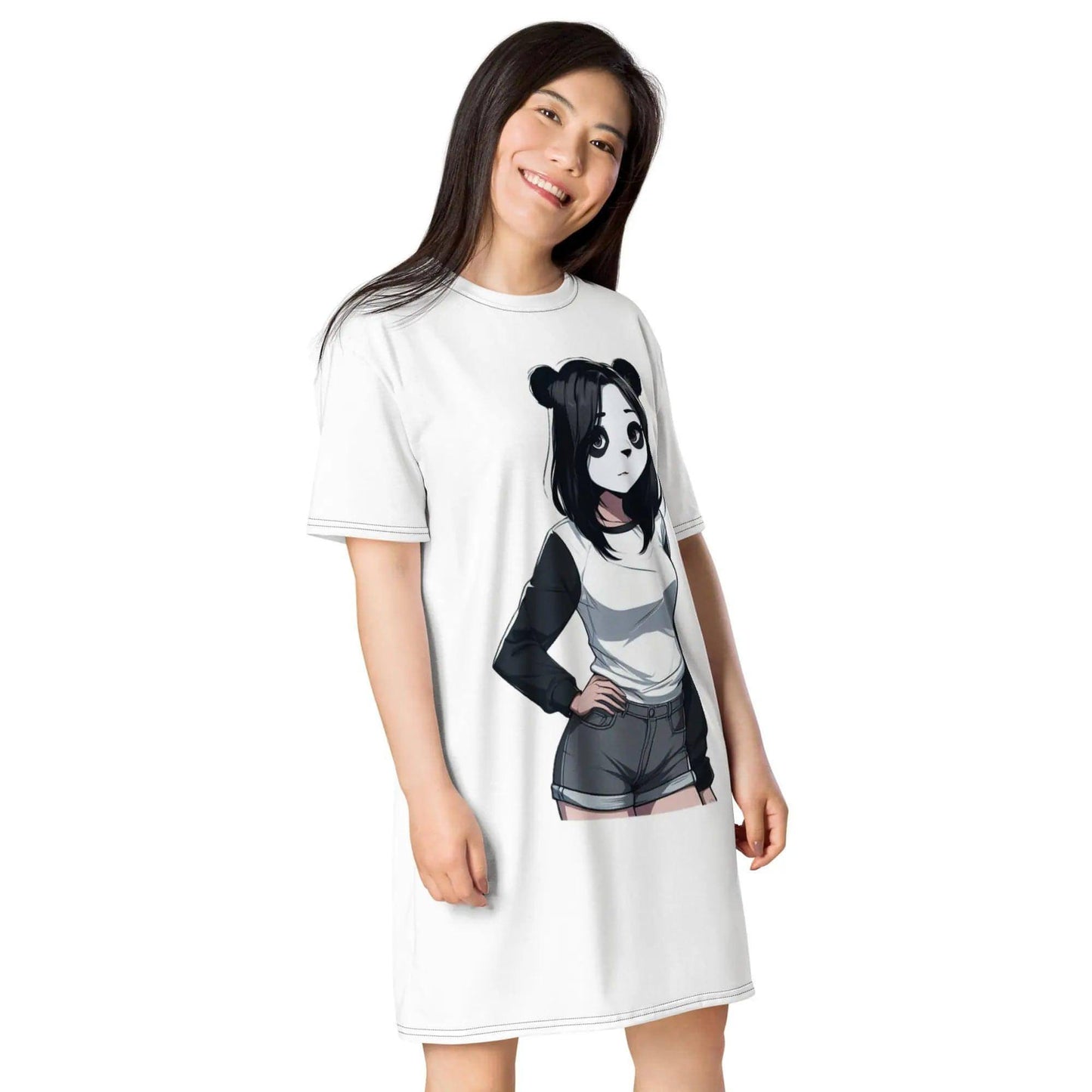 Z. T-shirt dress Panda X Girls WORLDSHOP