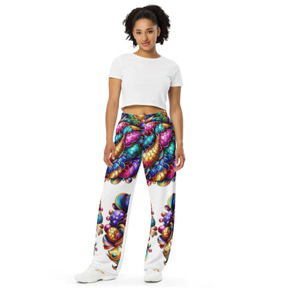 Rainbow Fish - unisex wide-leg pants WORLDSHOP