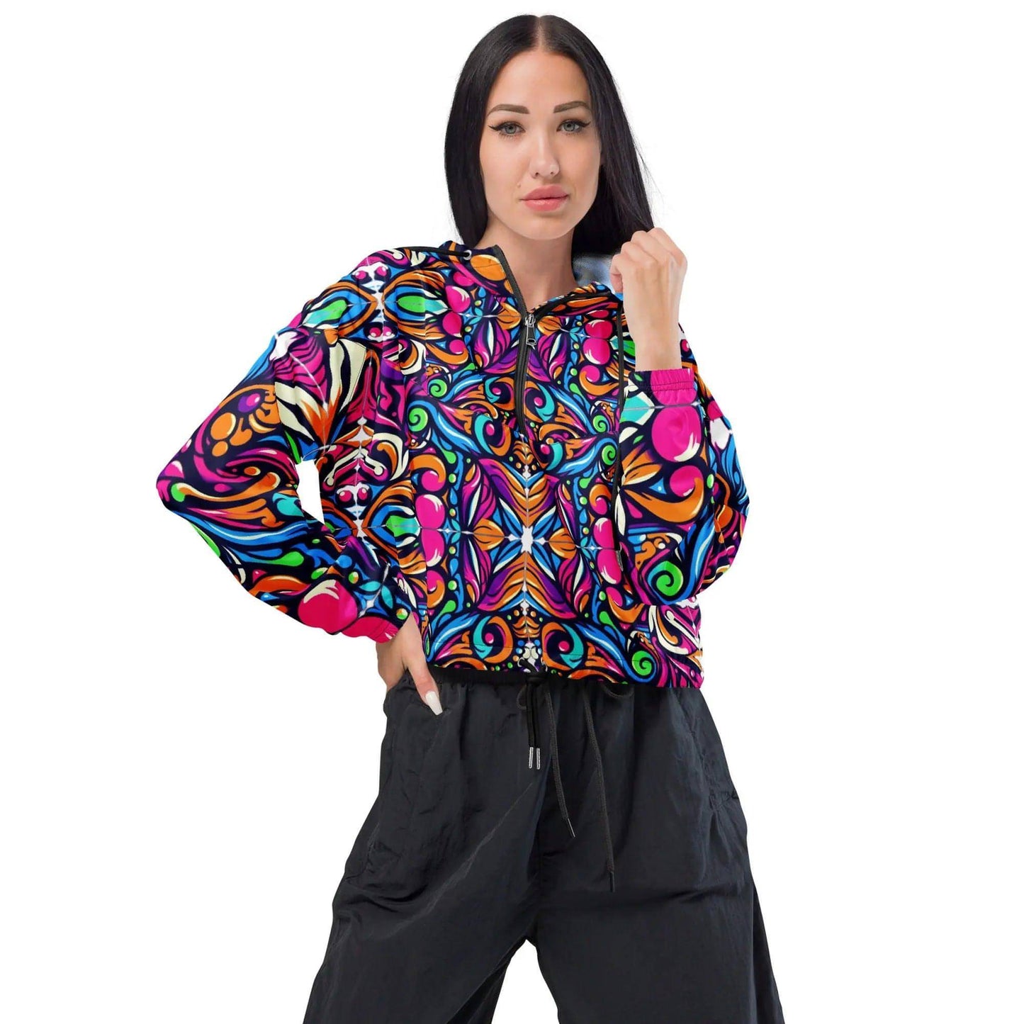 Z. Fluorescent - Women’s cropped windbreaker WORLDSHOP