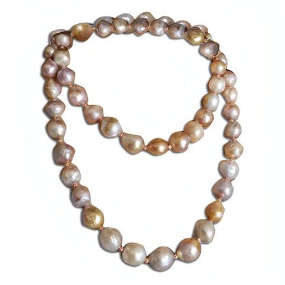 Pure Natural Oversized Pearl Long Necklace Personality Luxurious