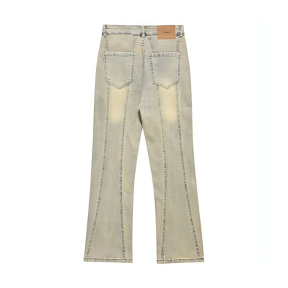 RO Style Wide Patchwork Cargo Pants Jeans Jeans unissex