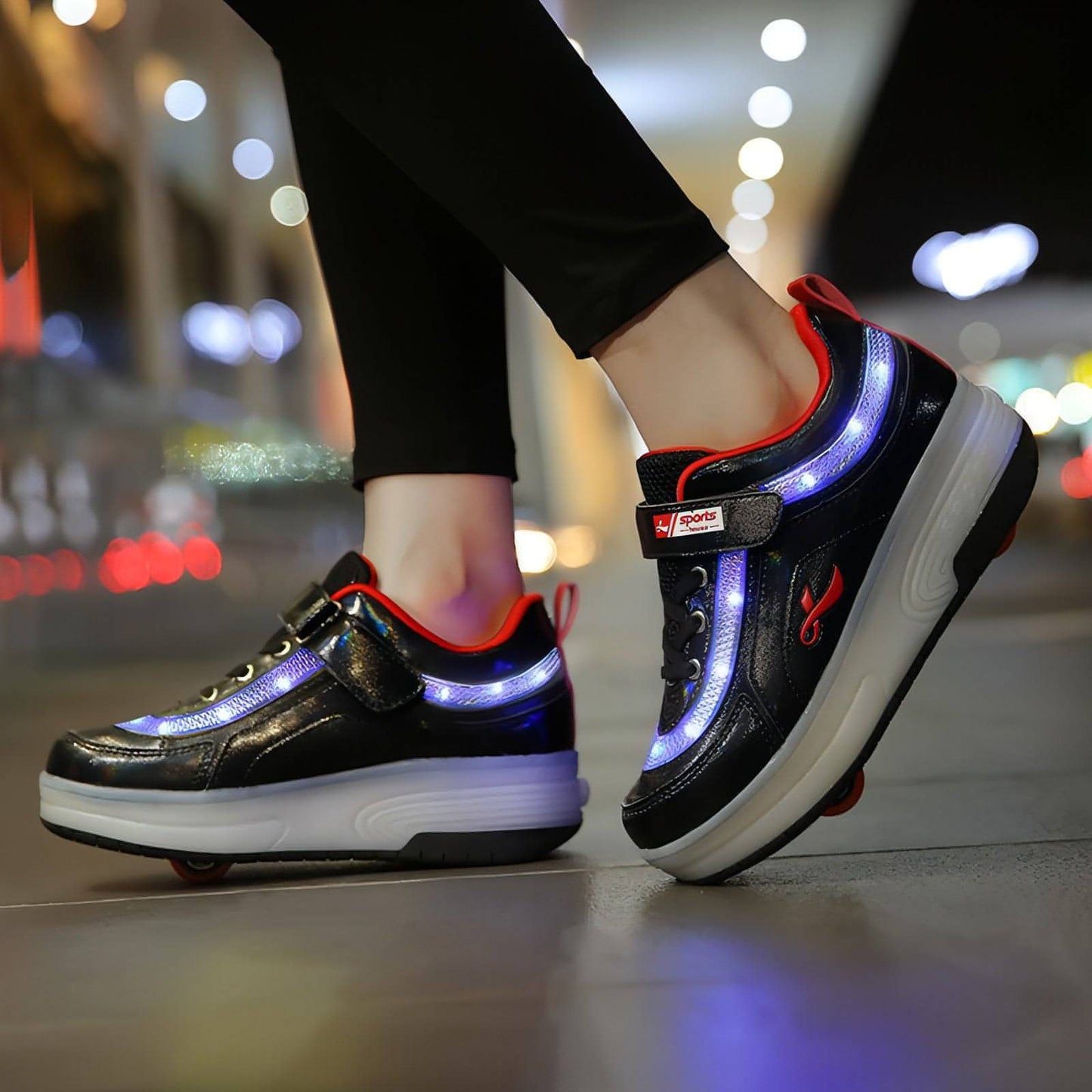 Zapatillas de patinaje con ruedas luminosas