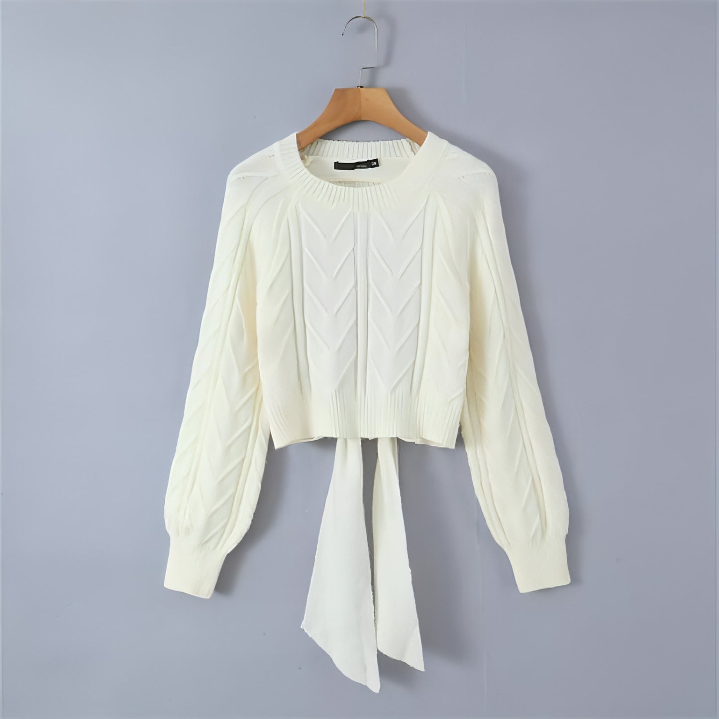 A.1 Short Backless Knitted Sweater Women