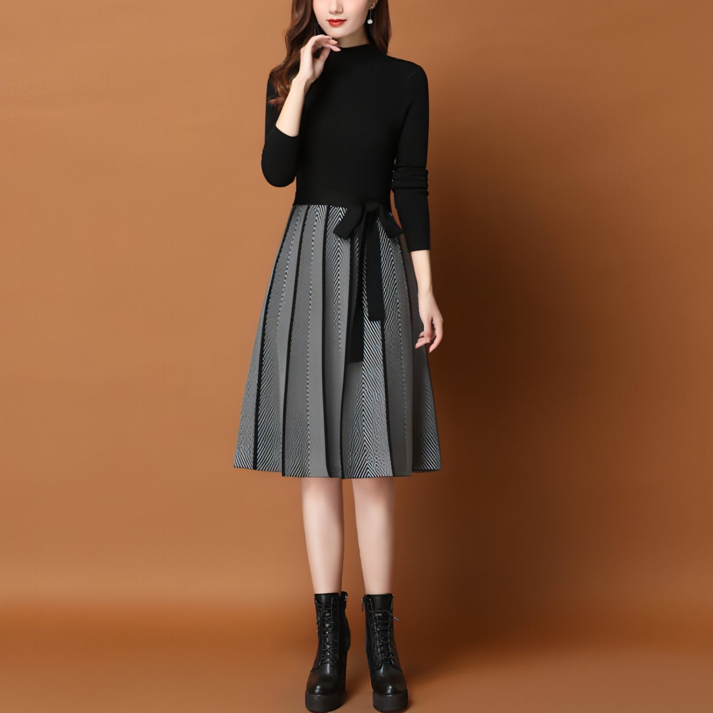 Sweater Skirt Inner Wear Base Temperament Long Women's Clothing Dress