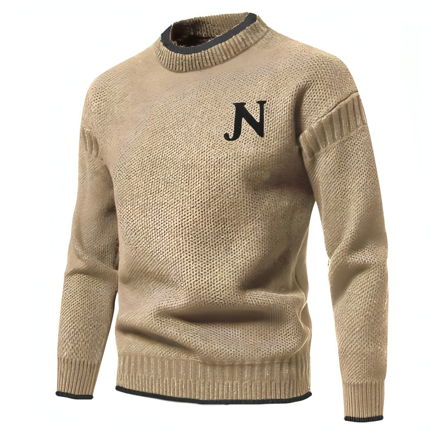 N - Profit - Trendy Leisure Warm Knitted Bottoming Youth Sweater Men