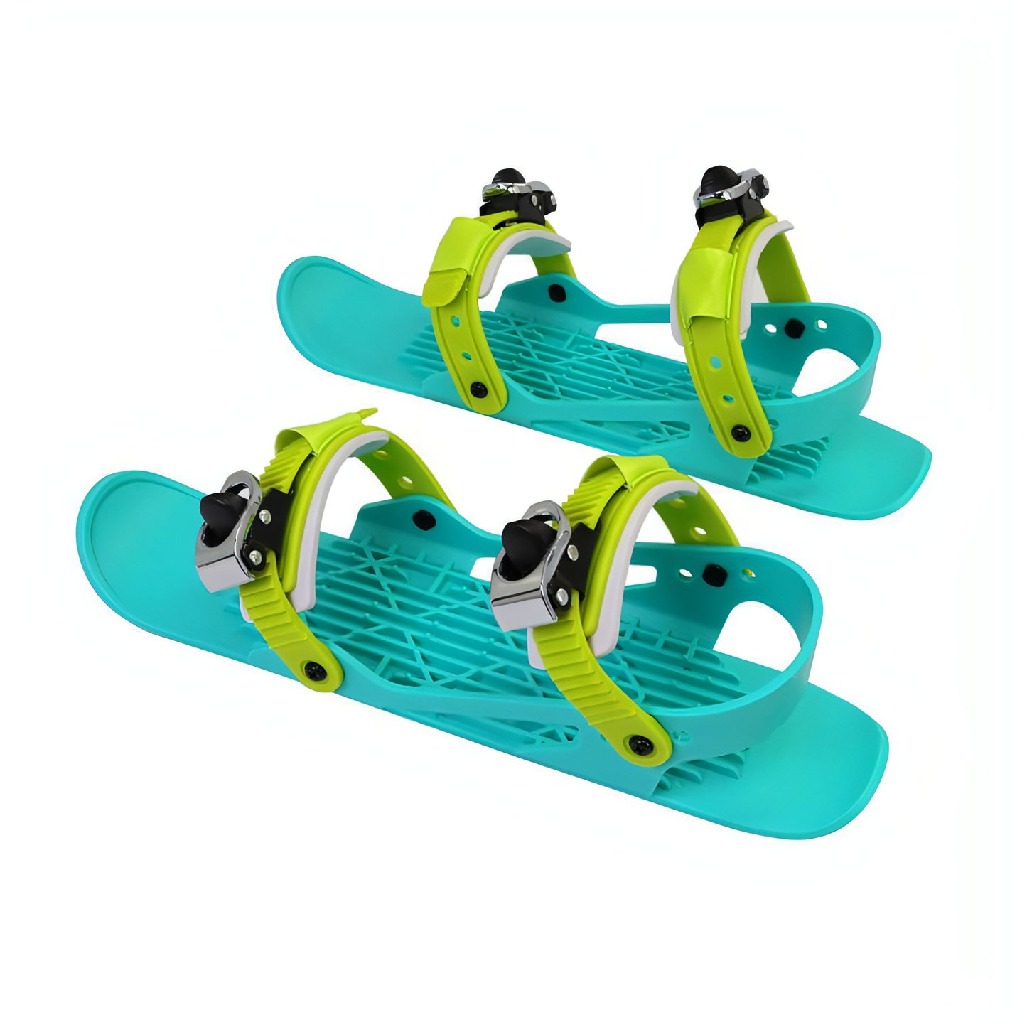 Mini-Ski-Skates, tragbares kurzes Skiboard, verstellbare Skates für Schnee