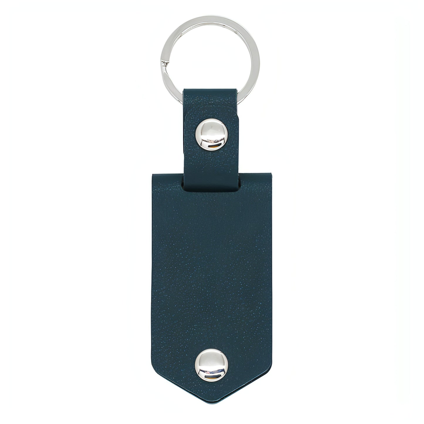 Personalized Leather Photo Keychain – Custom UV Color Printed Keyring