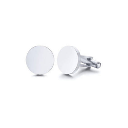 Minimalist Stainless Steel Cufflinks – Classic & Elegant