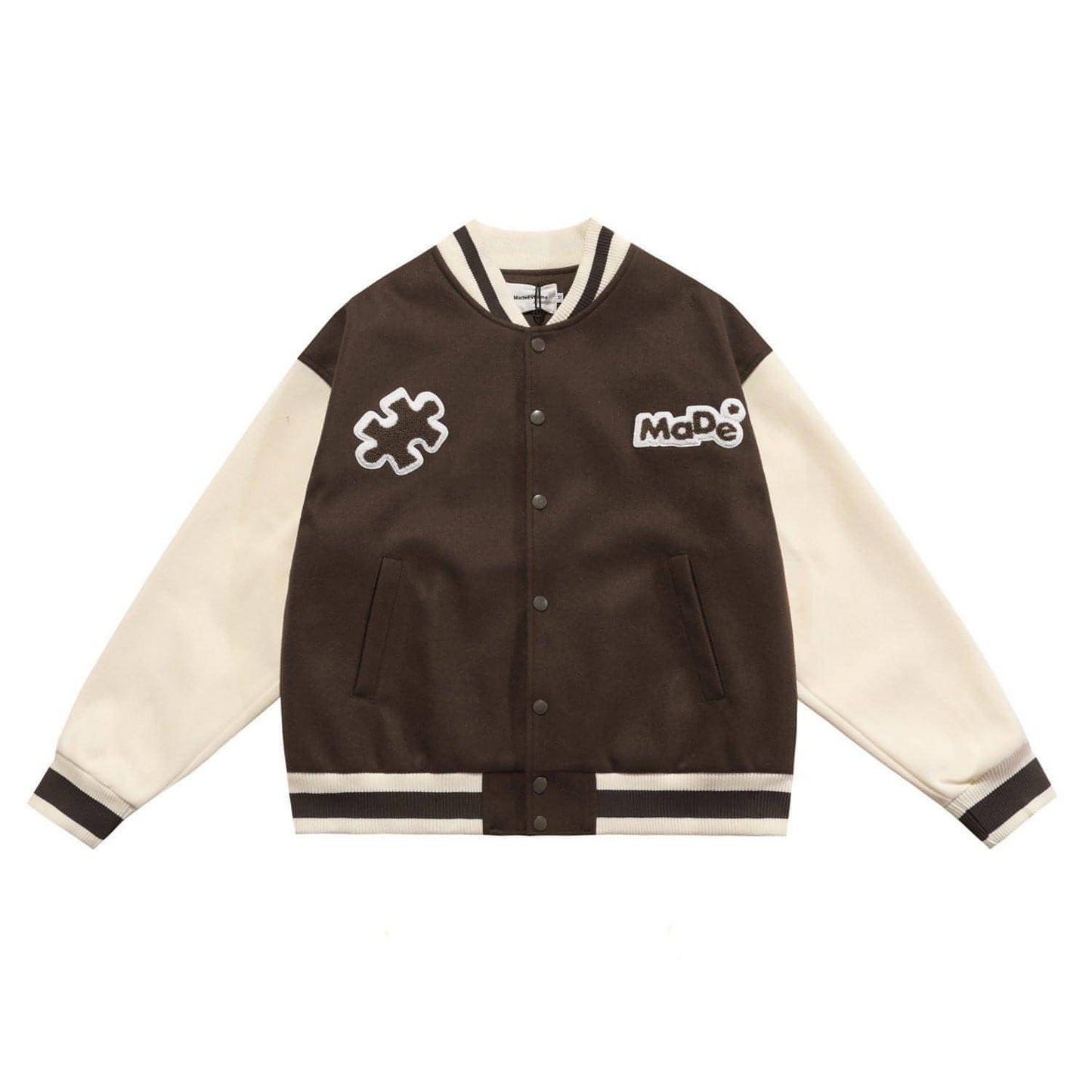 Men  American Vintage Casual Street Baseball Jacket