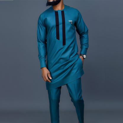 A1. African Ethnic Style Men's Casual 2-piece Set Tracksuit