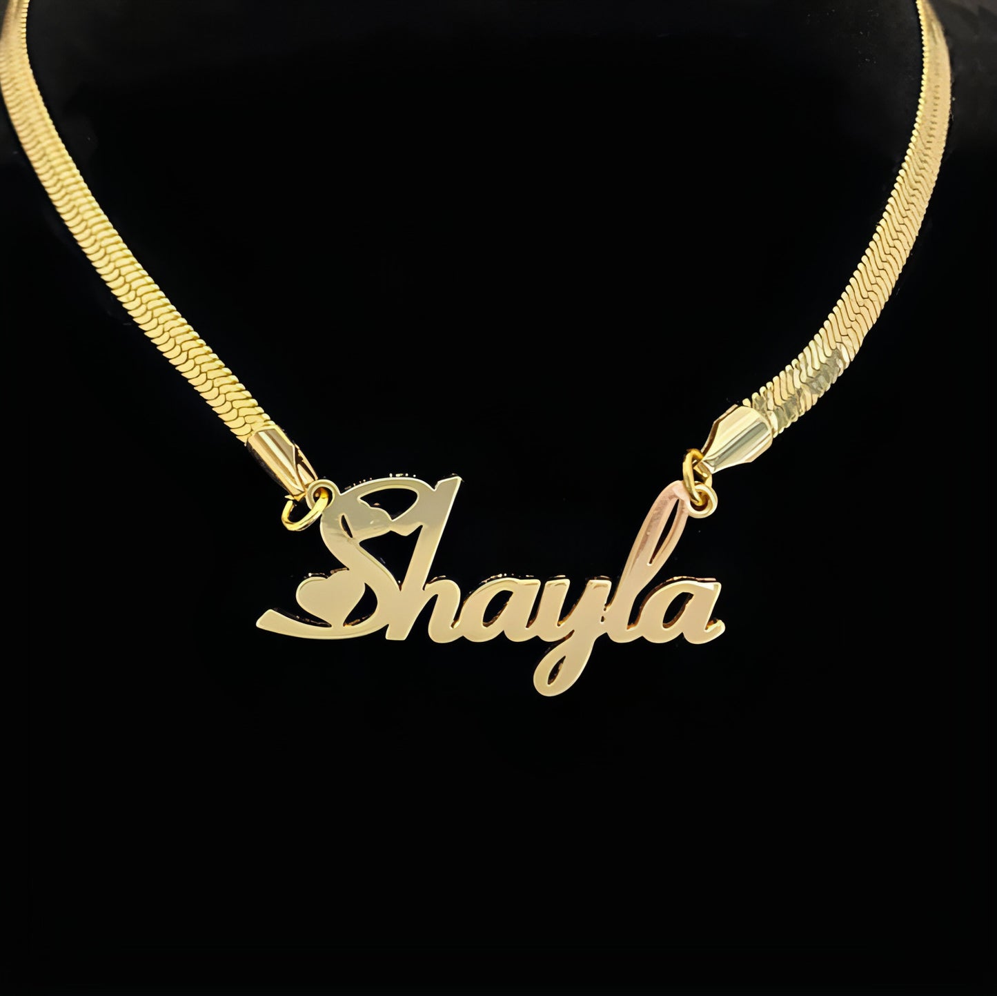 Ins Wind Blade Chain  Necklace Custom Name