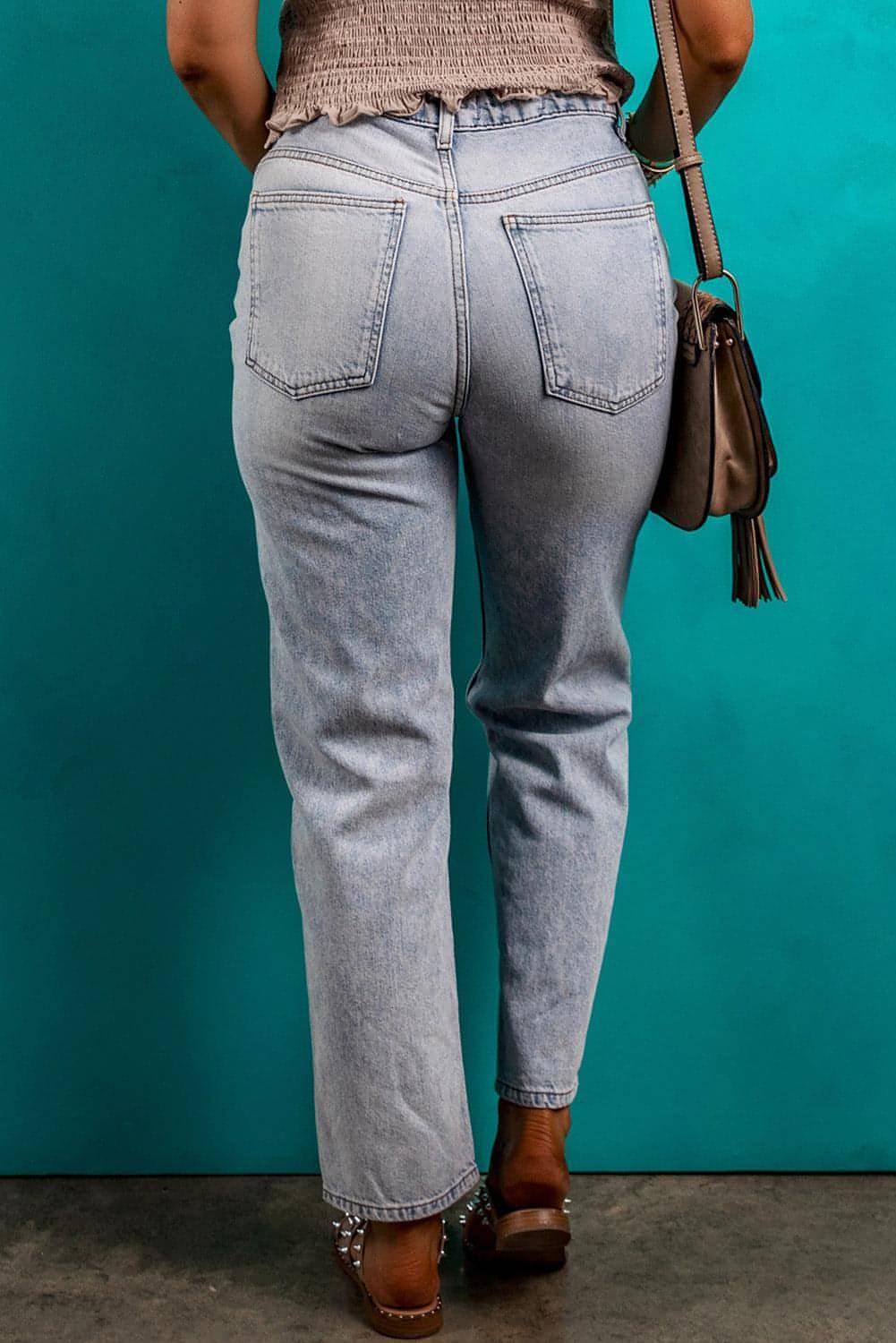 Beau Blue Acid Wash jeans