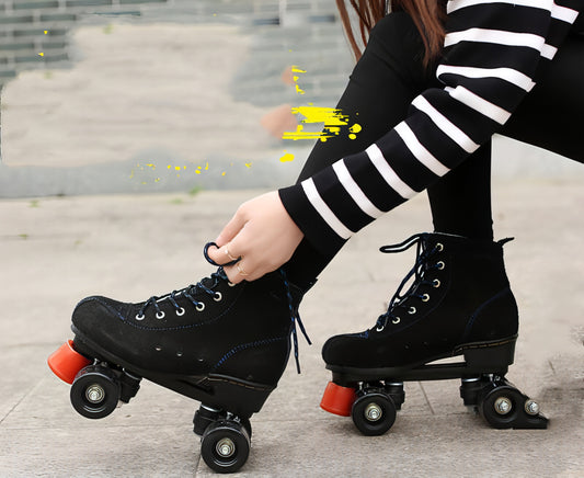 Cepillo para patines de ruedas para niños con doble rueda y funda para zapatos de calle