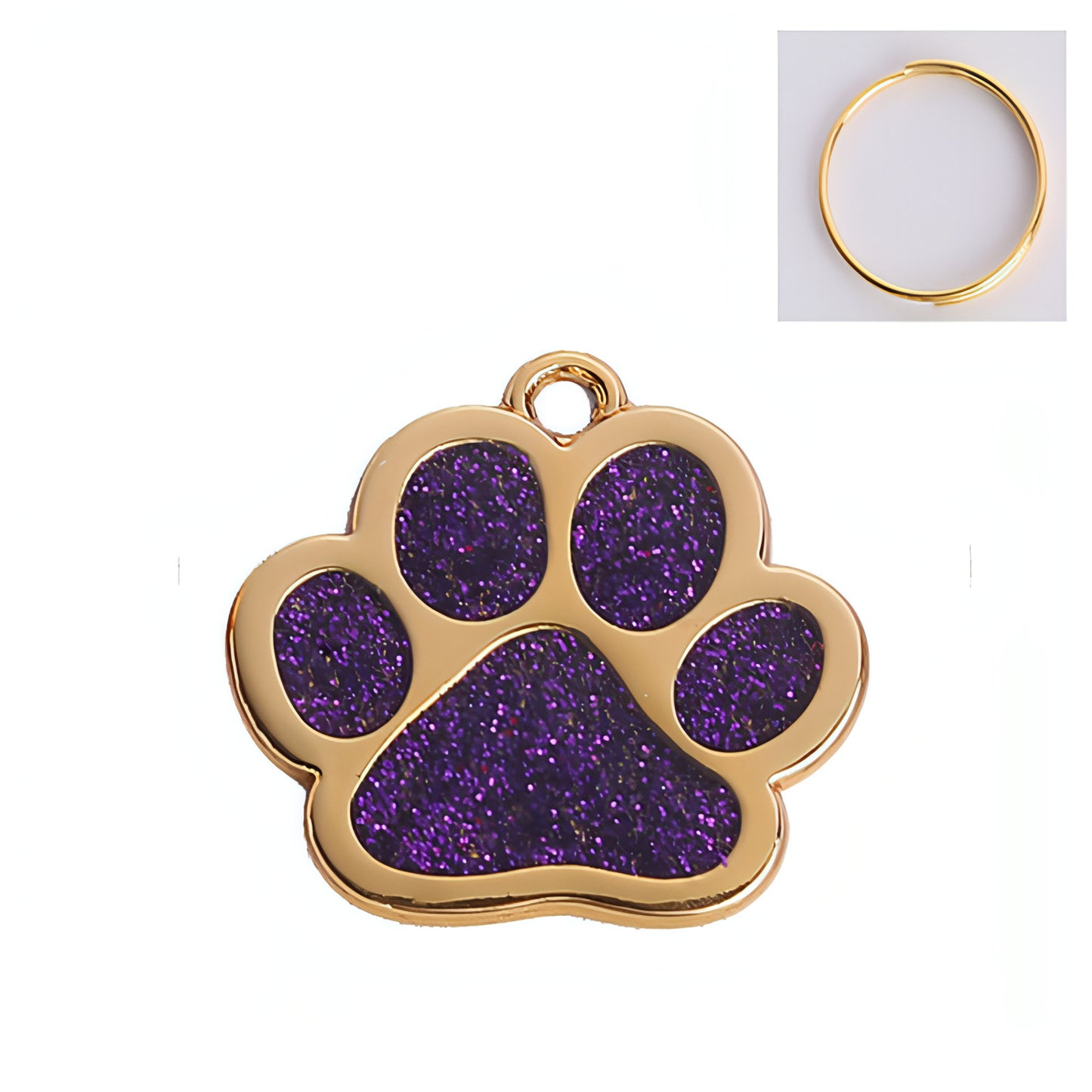 Paw Print Metal Keychain – Stylish & Durable Pet Lover Accessory