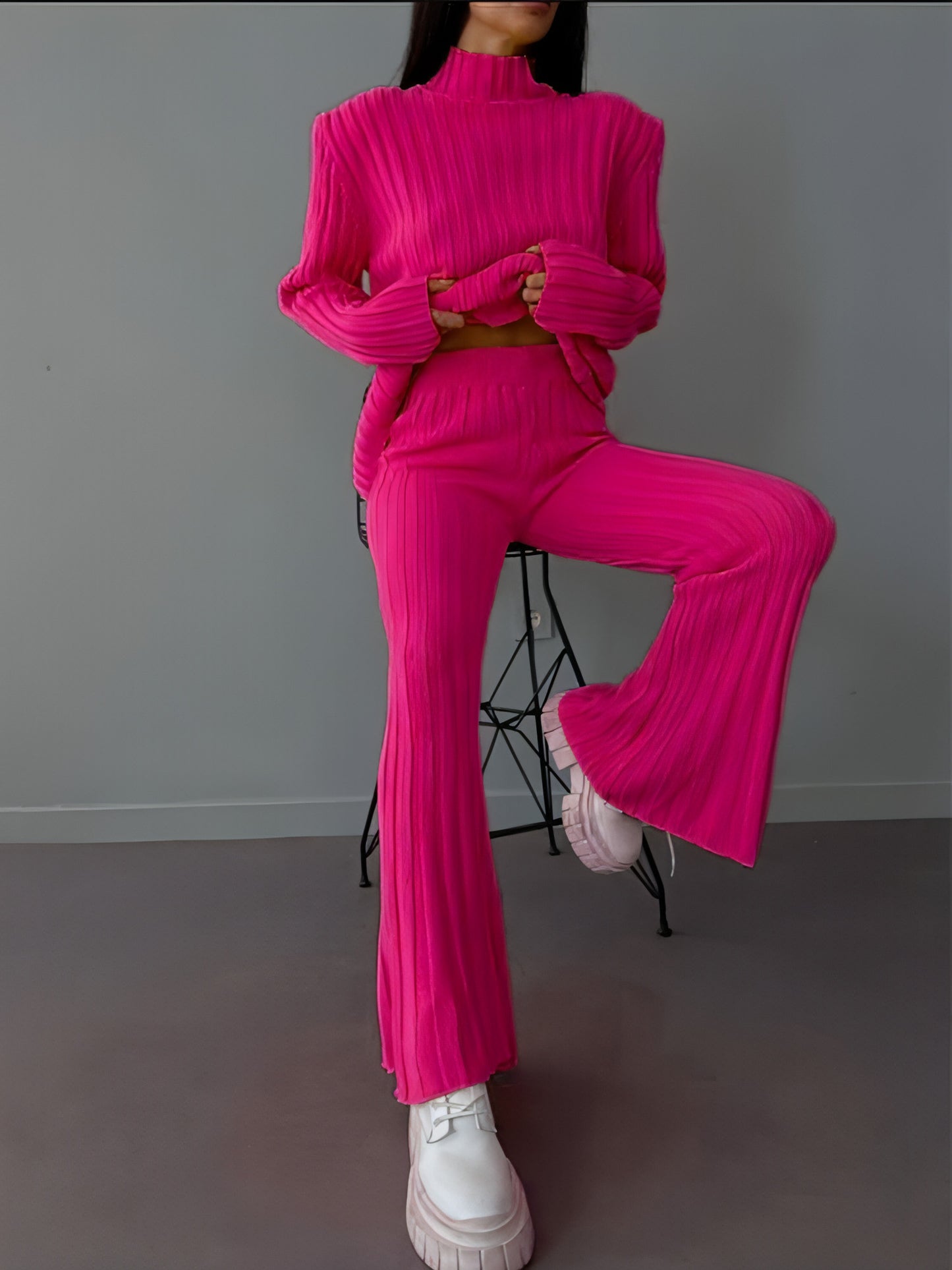 Women's Knitwear Pants Woolen (Tracksuit)