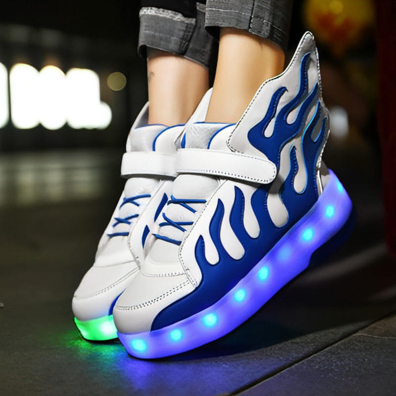 Heelys LED Luminous Rechargeable Lightweight Roller Shoes Two-wheeled Boys And Girls Light Shoes Wheel Shoes