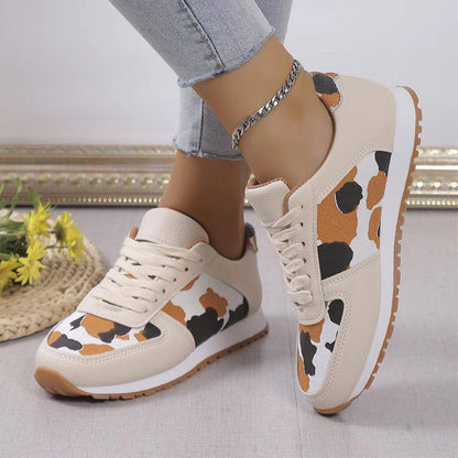 A.1 Leopard Print Sports Shoes For Women Sneakers