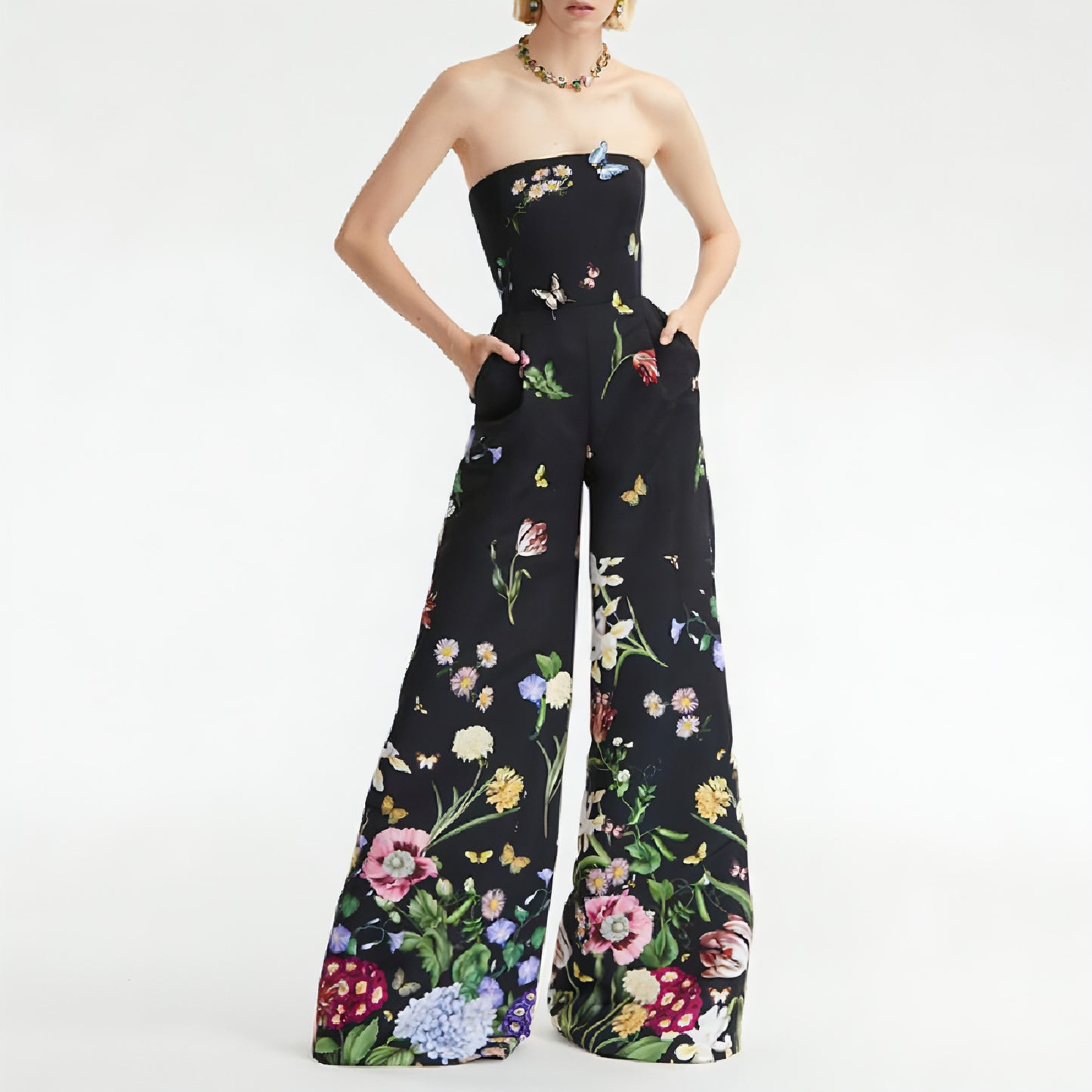 Botanical Floral Print Jumpsuit