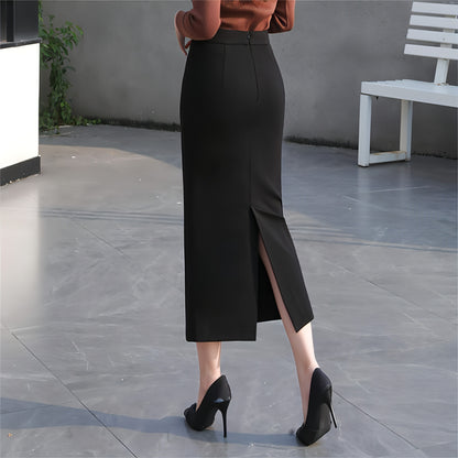 Spring New Back Split Wrap Hip Skirt