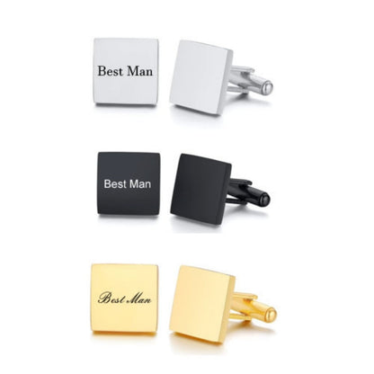 Minimalist Stainless Steel Cufflinks – Classic & Elegant