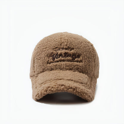 Thickened Warm Peaked Street Versatile Winter Baseball Cap