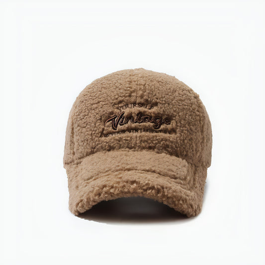 Thickened Warm Peaked Street Versatile Winter Baseball Cap